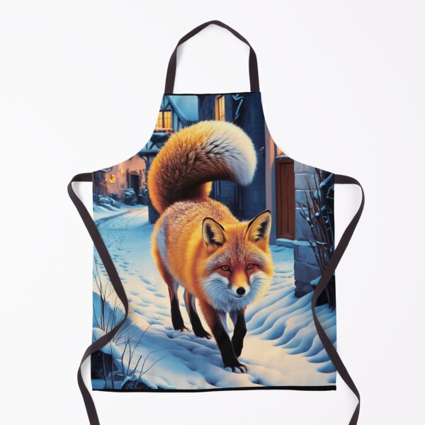 Artikelvorschau, Fuchs-Porträt. Wintersaison, Schneefuchs, Vintage-Fuchs, Fuchs-Malerei, Camille Pissarro-Stil entworfen und verkauft von FoxVibes.