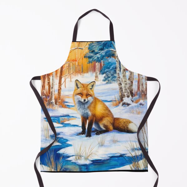 Artikelvorschau, Fuchs-Porträt. Wintersaison, Schneefuchs, Vintage-Fuchs, Fuchs-Malerei, Camille Pissarro-Stil entworfen und verkauft von FoxVibes.