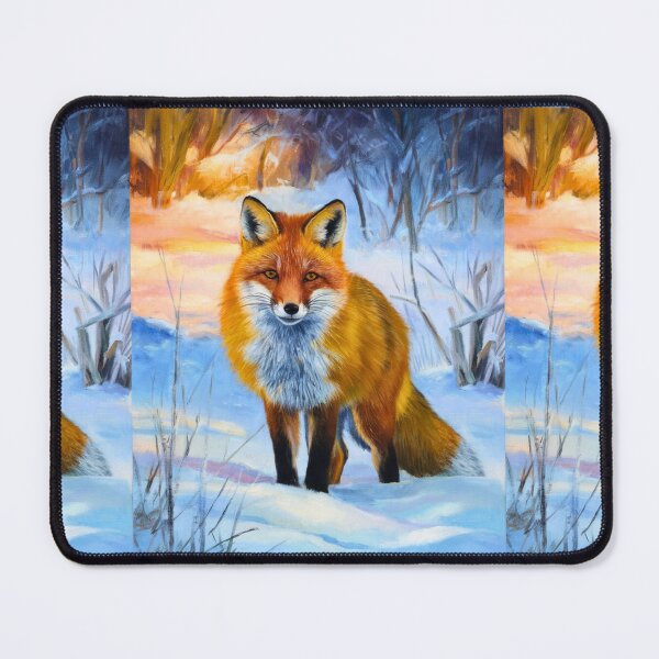 Artikelvorschau, Fuchs-Porträt. Wintersaison, Schneefuchs, Vintage-Fuchs, Fuchs-Malerei, Camille Pissarro-Stil entworfen und verkauft von FoxVibes.
