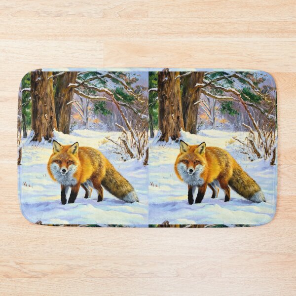 Artikelvorschau, Fuchs-Porträt. Wintersaison, Schneefuchs, Vintage-Fuchs, Fuchs-Malerei, Camille Pissarro-Stil entworfen und verkauft von FoxVibes.