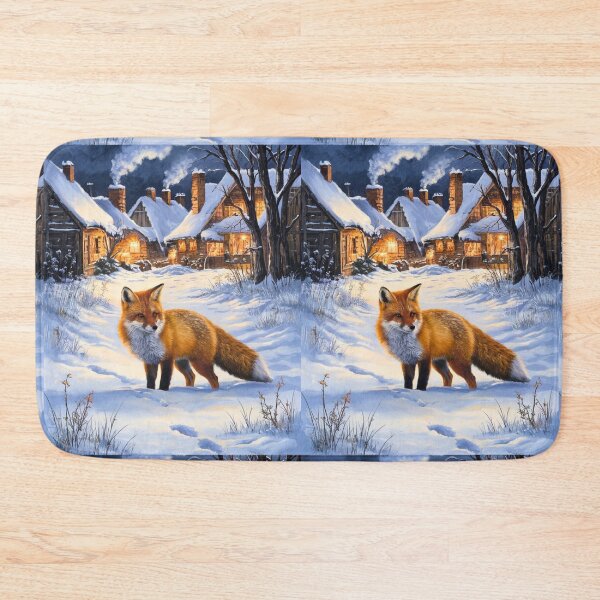 Artikelvorschau, Fuchs-Porträt. Wintersaison, Schneefuchs, Vintage-Fuchs, Fuchs-Malerei, Camille Pissarro-Stil entworfen und verkauft von FoxVibes.