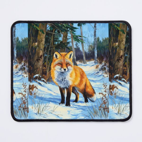 Artikelvorschau, Fuchs-Porträt. Wintersaison, Schneefuchs, Vintage-Fuchs, Fuchs-Malerei, Camille Pissarro-Stil entworfen und verkauft von FoxVibes.