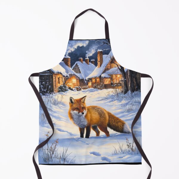 Artikelvorschau, Fuchs-Porträt. Wintersaison, Schneefuchs, Vintage-Fuchs, Fuchs-Malerei, Camille Pissarro-Stil entworfen und verkauft von FoxVibes.