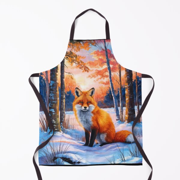 Artikelvorschau, Fuchs-Porträt. Wintersaison, Schneefuchs, Vintage-Fuchs, Fuchs-Malerei, Camille Pissarro-Stil entworfen und verkauft von FoxVibes.