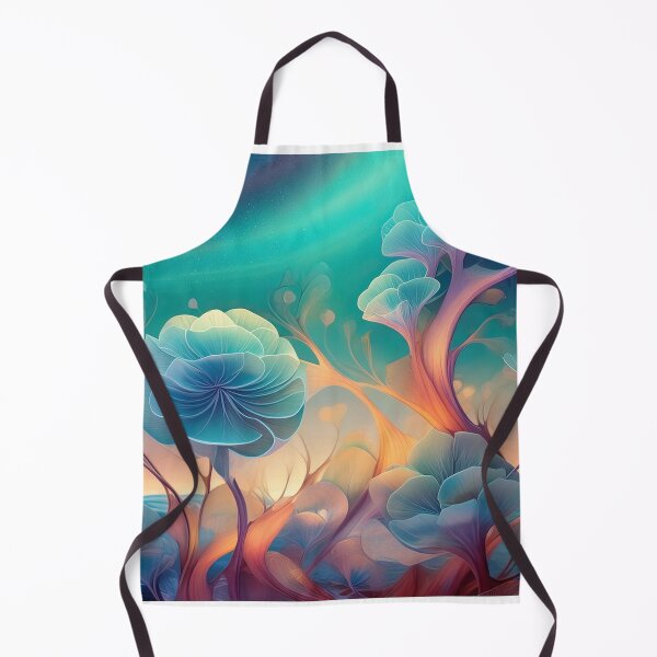 Item preview, Blue Gold Glow, 3D Flower Design Art Print designed and sold by danohis2.