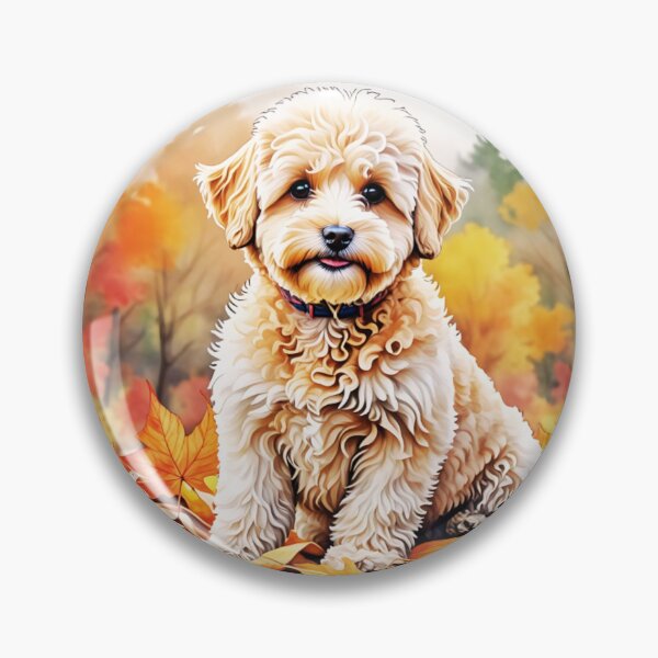 Item preview, Maltipoo In Autumn designed and sold by TheAnimalZ00.