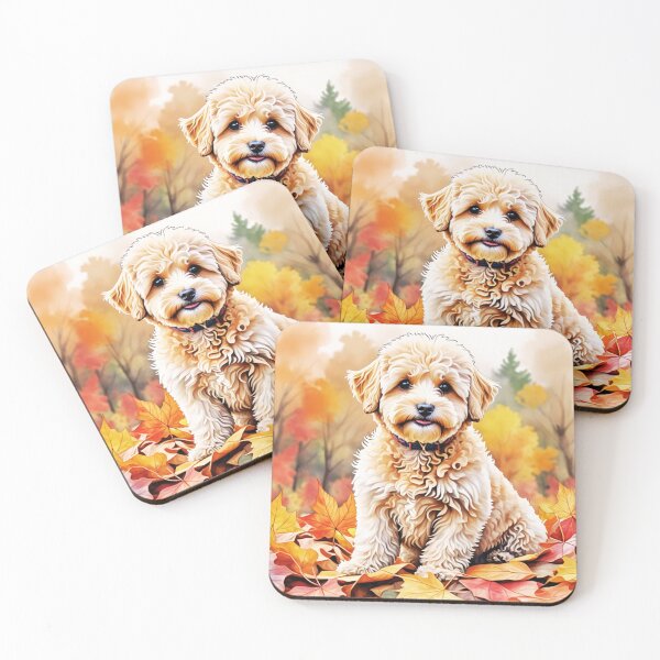 Item preview, Maltipoo In Autumn designed and sold by TheAnimalZ00.