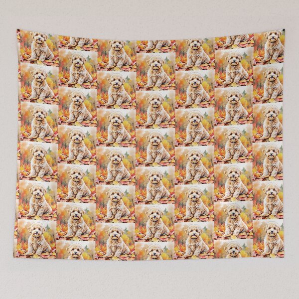 Item preview, Maltipoo In Autumn designed and sold by TheAnimalZ00.