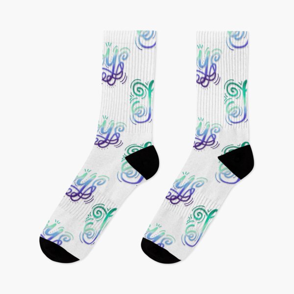 Item preview, Joy Hand Lettering Gay Men's Pride Ocean Green Blue designed and sold by JoyfulJen.
