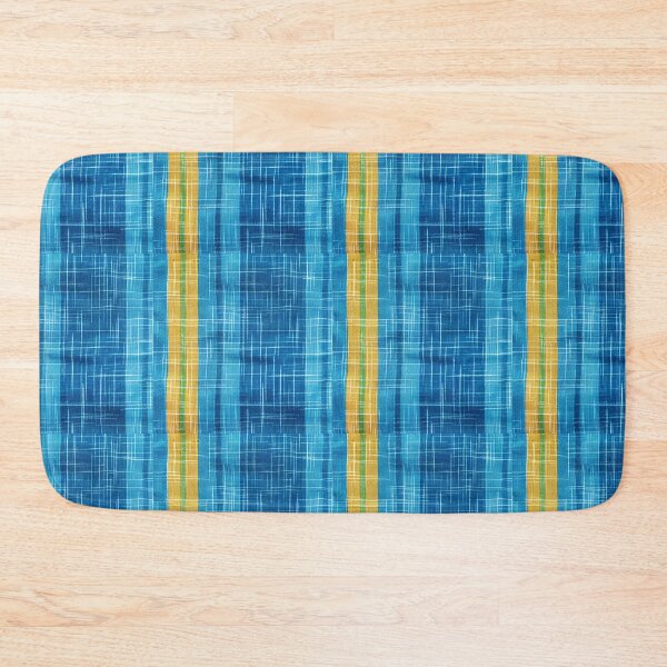 Item preview, Blue, Yellow Strip Pattern designed and sold by Myra365Art.