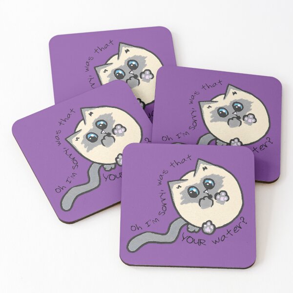 Item preview, Was that your water Circle Cat designed and sold by TooCoolUnicorn.