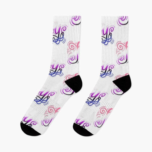 Item preview, Joy Hand Lettering Genderfluid Pride Pink Purple Blue Black designed and sold by JoyfulJen.