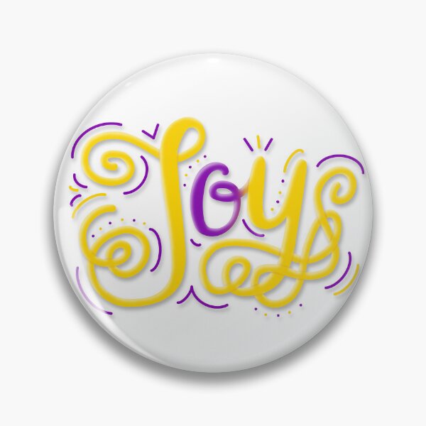 Item preview, Joy Hand Lettering Intersex Pride Purple Yellow designed and sold by JoyfulJen.