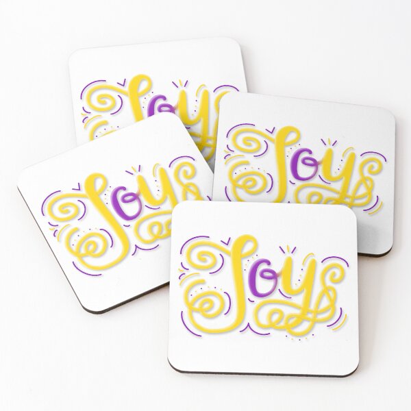 Item preview, Joy Hand Lettering Intersex Pride Purple Yellow designed and sold by JoyfulJen.