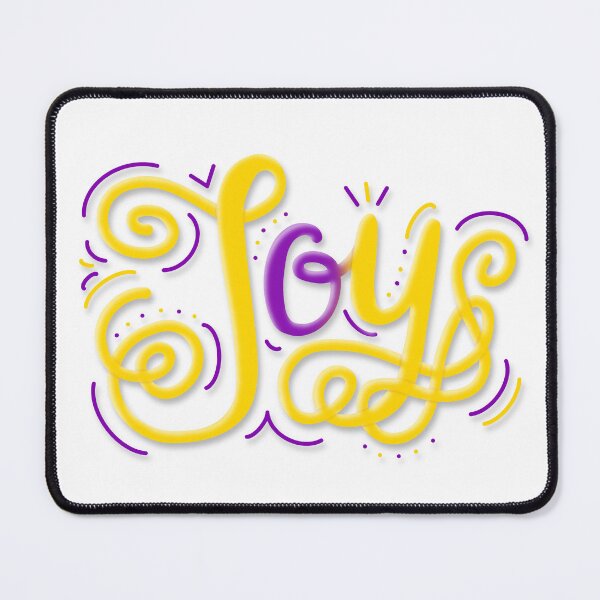Item preview, Joy Hand Lettering Intersex Pride Purple Yellow designed and sold by JoyfulJen.
