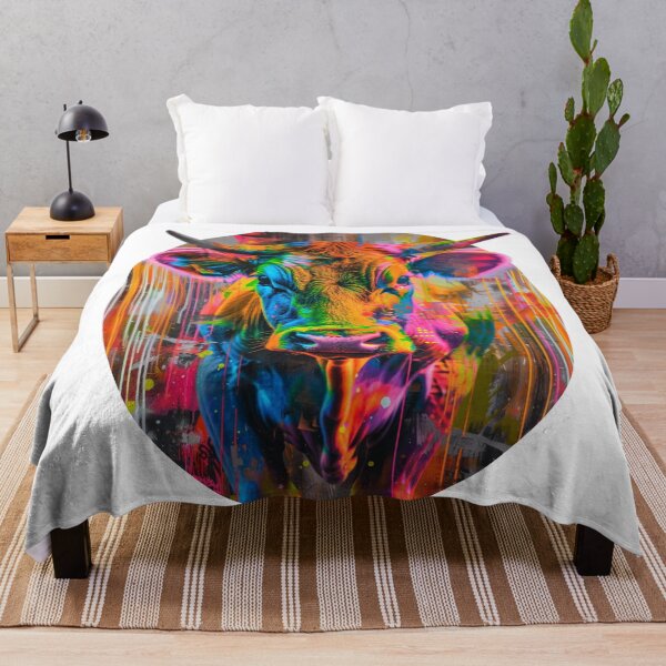 Item preview, rainbow cow for colorful cowboys  designed and sold by Agarweinchtien.