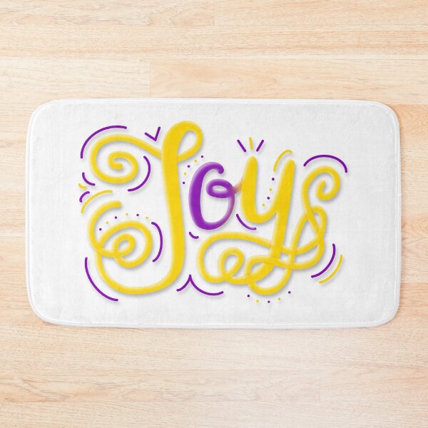 Item preview, Joy Hand Lettering Intersex Pride Purple Yellow designed and sold by JoyfulJen.