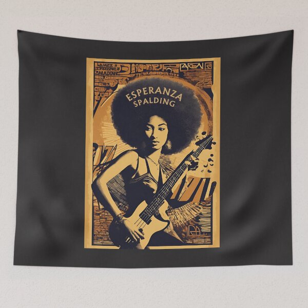 Item preview, Vintage Esperanza Spalding Minimalist Bassist Jazz Musician Singer designed and sold by FociCreate.