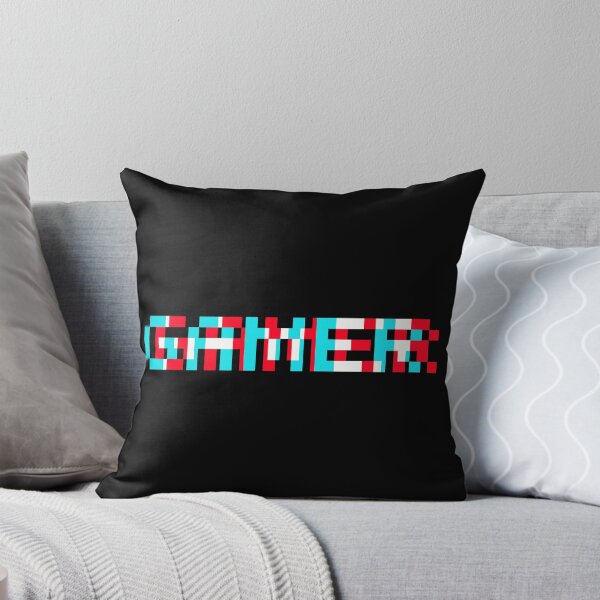 Item preview, Gaming print with Gamer written in glitch retro style designed and sold by farhanhafeez.