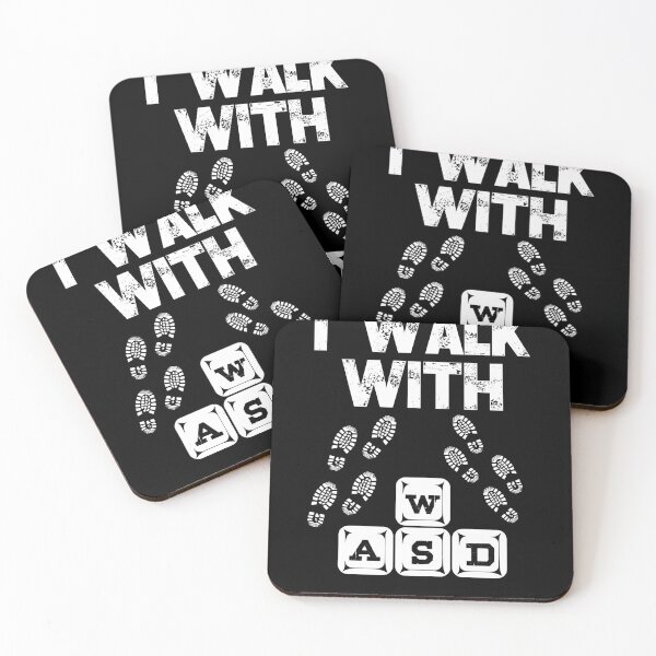 Item preview, Funny Gaming I Walk with WASD Vintage Distressed Gamer design designed and sold by farhanhafeez.