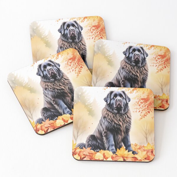 Item preview, Newfoundland Dog In Autumn designed and sold by TheAnimalZ00.