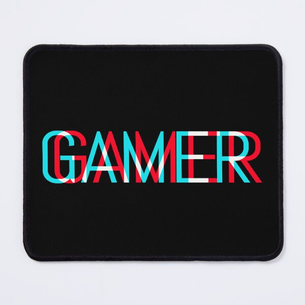 Item preview, Gamer print with Gamer written in glitch retro style designed and sold by farhanhafeez.