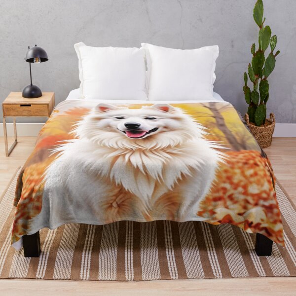 Item preview, American Eskimo Dog In Autumn designed and sold by TheAnimalZ00.