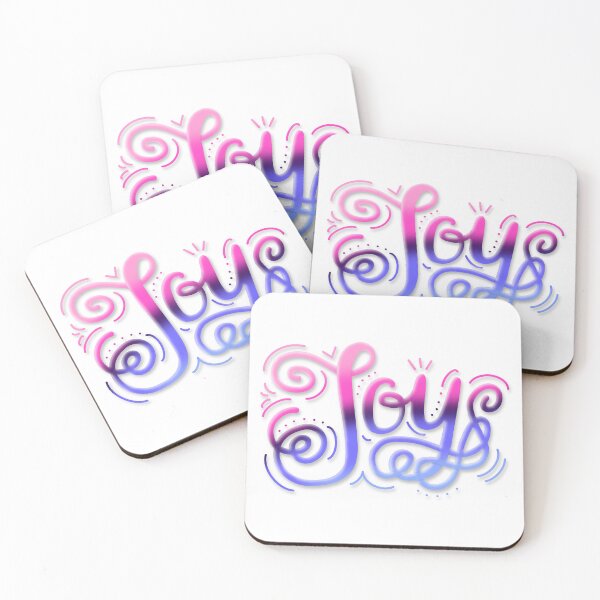 Item preview, Joy Hand Lettering Omnisexual Pride Pink Purple Blue designed and sold by JoyfulJen.