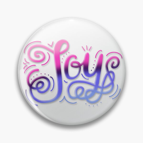 Item preview, Joy Hand Lettering Omnisexual Pride Pink Purple Blue designed and sold by JoyfulJen.