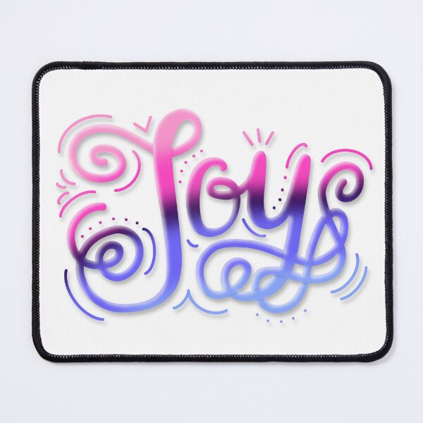 Item preview, Joy Hand Lettering Omnisexual Pride Pink Purple Blue designed and sold by JoyfulJen.