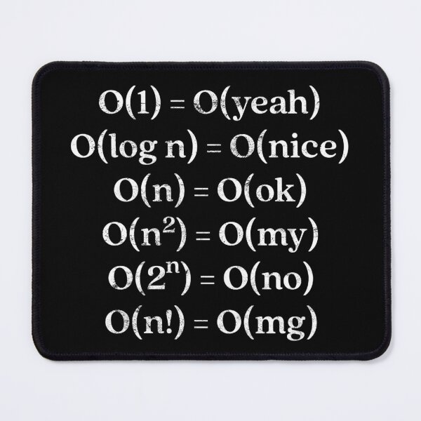 Item preview, Funny programming graphic Alternative Big O Notation design designed and sold by farhanhafeez.