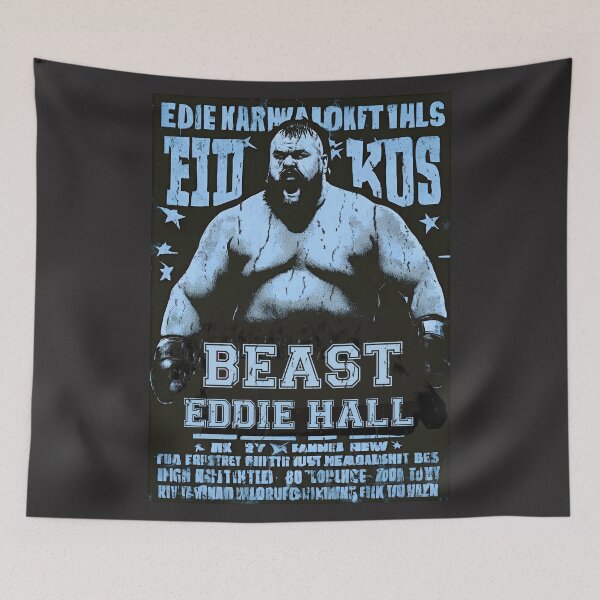 Item preview, Vintage Aquamarine Ed Hall Strongman Eddie Hall Boxing King designed and sold by FociCreate.