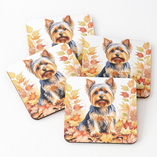 Item preview, Yorkshire terrier en otoño designed and sold by TheAnimalZ00.