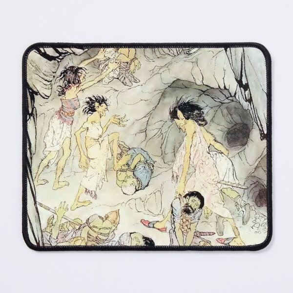 Item preview, The Enchanted Cave of Cesh Corran - Irish Fairy Tales - Arthur Rackham designed and sold by forgottenbeauty.