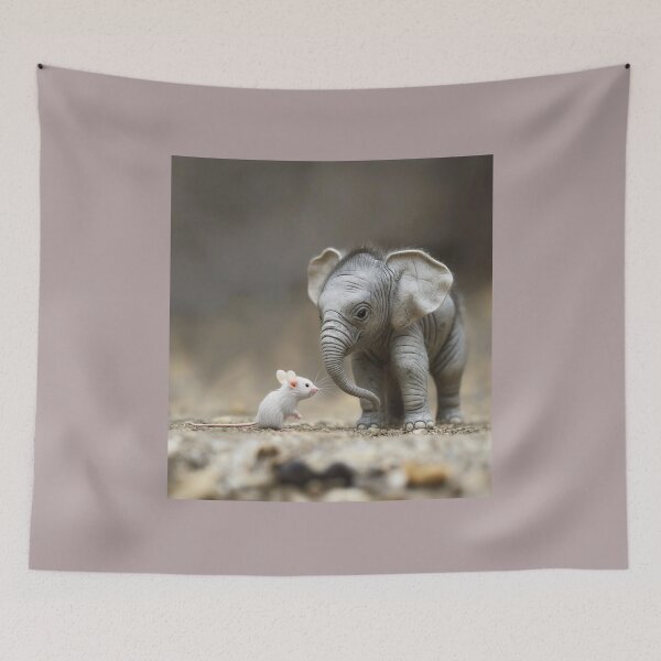 Item preview, Tiny Elephant Meets a Mouse designed and sold by Samuelsboro.