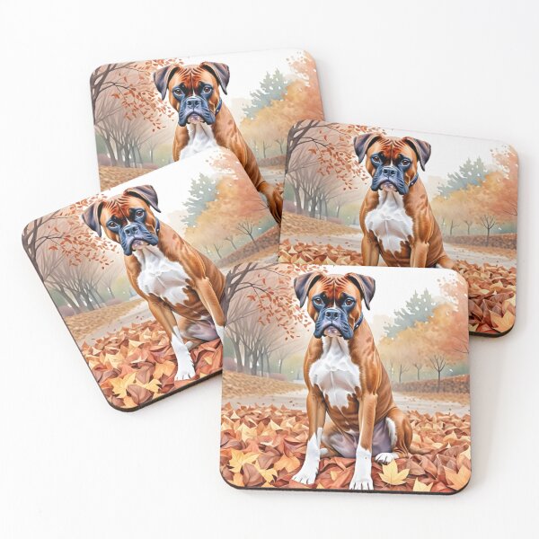 Item preview, Boxer Dog In Autumn designed and sold by TheAnimalZ00.