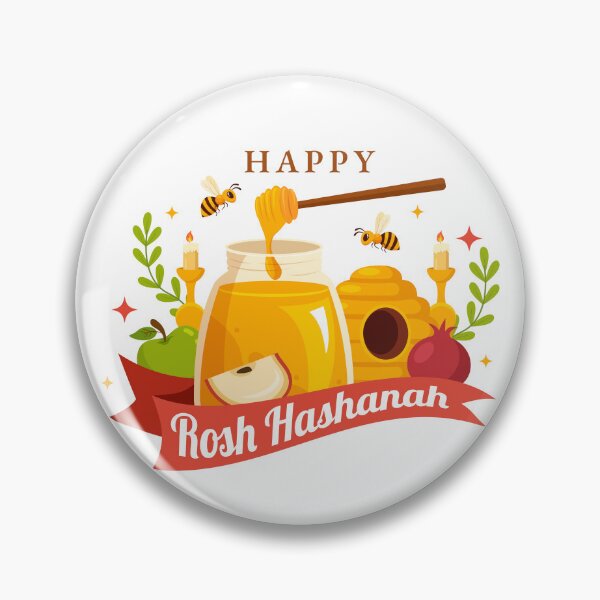 Item preview, Happy Rosh Hashanah Jewish New Year Honey designed and sold by Melissify.