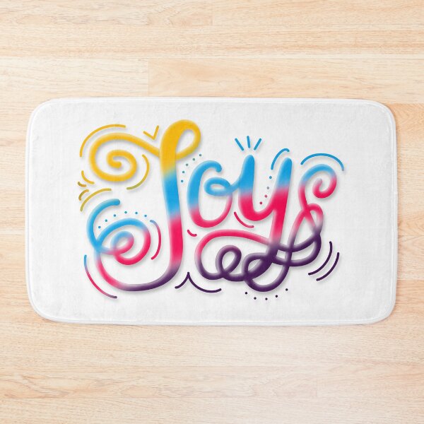 Item preview, Joy Hand Lettering Polyamory Pride Blue Red Purple Gold White designed and sold by JoyfulJen.