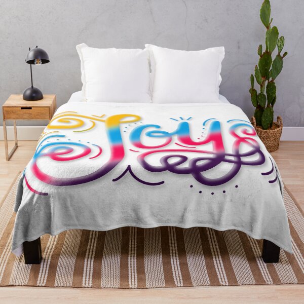 Item preview, Joy Hand Lettering Polyamory Pride Blue Red Purple Gold White designed and sold by JoyfulJen.