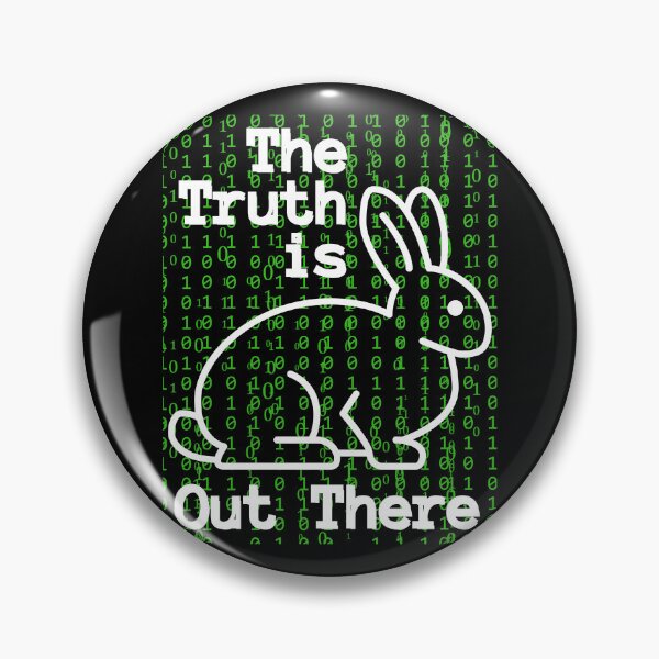 Item preview, The Truth Is Out There White Rabbit Matrix designed and sold by LivingRoomZoo.
