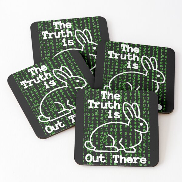 Item preview, The Truth Is Out There White Rabbit Matrix designed and sold by LivingRoomZoo.