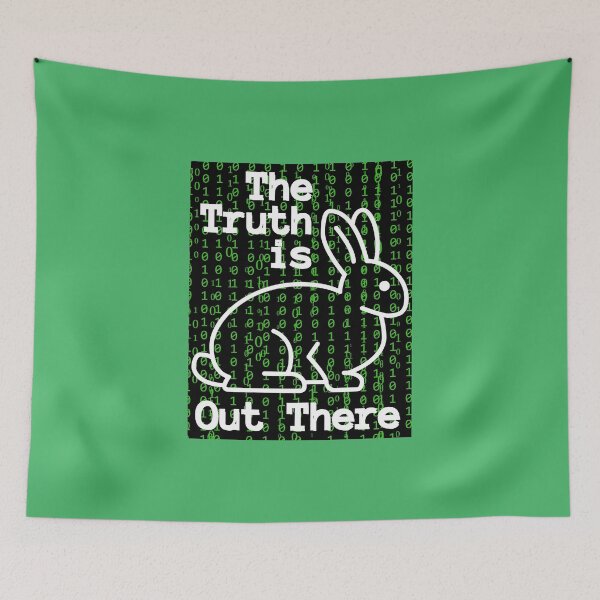 Item preview, The Truth Is Out There White Rabbit Matrix designed and sold by LivingRoomZoo.