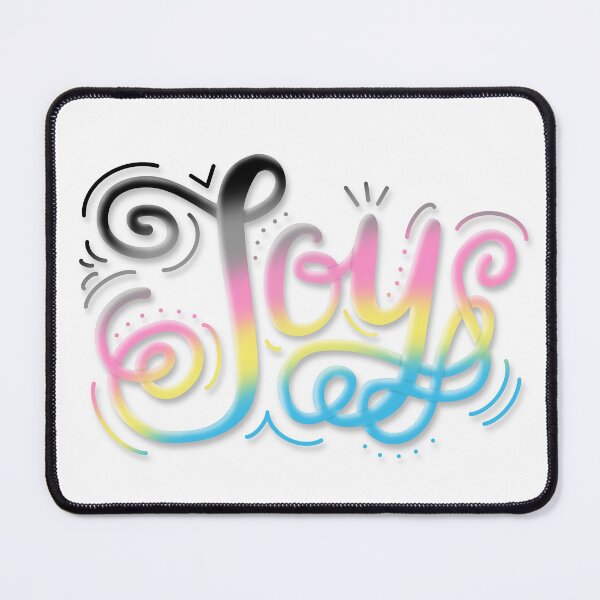 Item preview, Joy Hand Lettering Polygender Pride Pastel Black designed and sold by JoyfulJen.