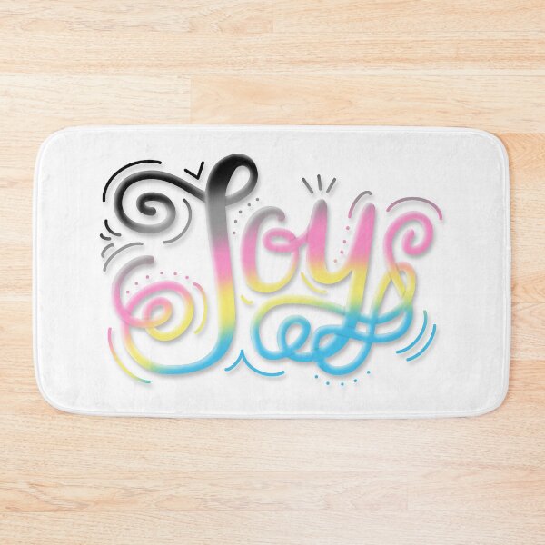 Item preview, Joy Hand Lettering Polygender Pride Pastel Black designed and sold by JoyfulJen.