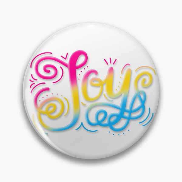 Item preview, Joy Hand Lettering Pansexual Pride Pink Yellow Blue designed and sold by JoyfulJen.