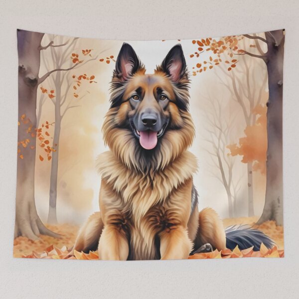 Item preview, Belgian Tervuren In Autumn designed and sold by TheAnimalZ00.