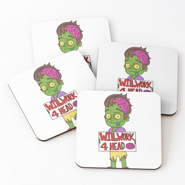 Item preview, Will Work for Head Funny Zombie Halloween designed and sold by ChuckleApparel.