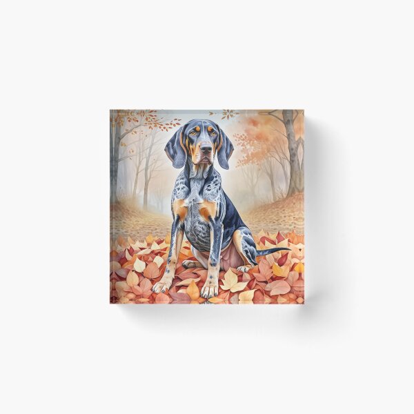 Item preview, Bluetick Coonhound In Autumn designed and sold by TheAnimalZ00.