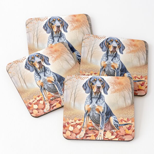 Item preview, Bluetick Coonhound In Autumn designed and sold by TheAnimalZ00.