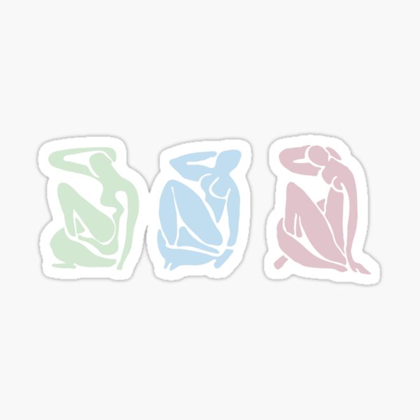 Item preview, 3 Pastel Figurative Women / matisse designed and sold by hyggenok.